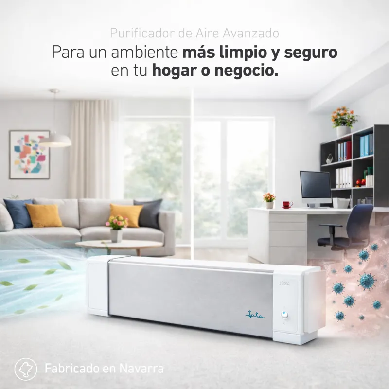 Purificador de aire con lámparas germicidas UVC...