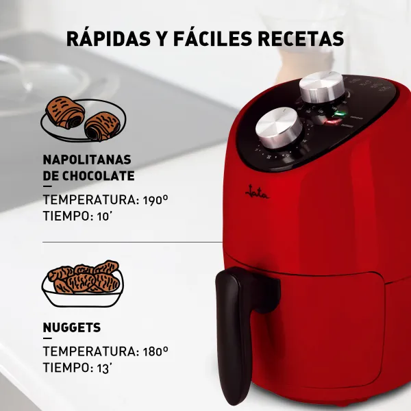 Gama roja de Jata Freidora sin aceite JEFR1222 - 2L