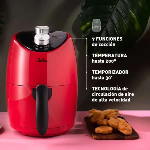 Gama roja de Jata Freidora sin aceite JEFR1222 - 2L