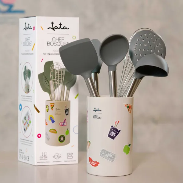 Set de utensilios Chef Bosquet + Soporte HACC5460