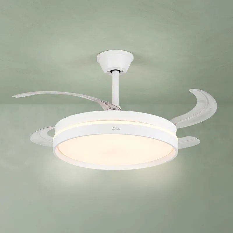 Ventilador de Techo con Aspas Retráctiles y...