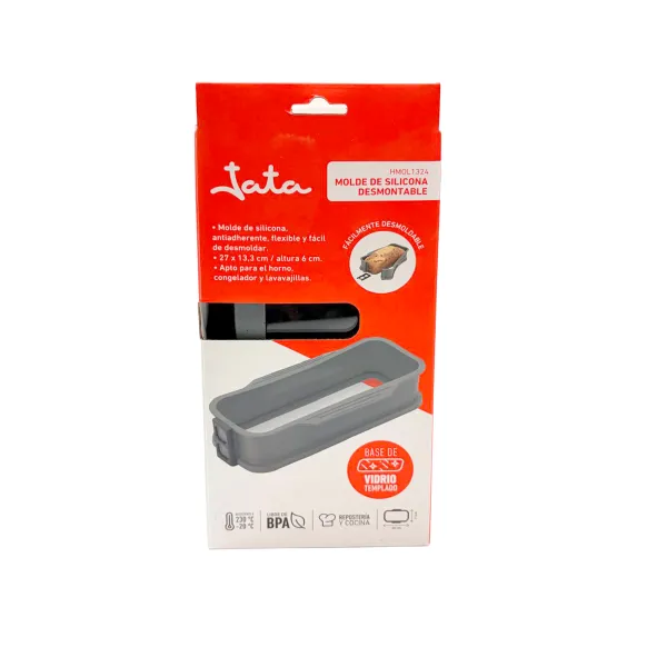 Molde de silicona desmontable rectangular HMOL1324