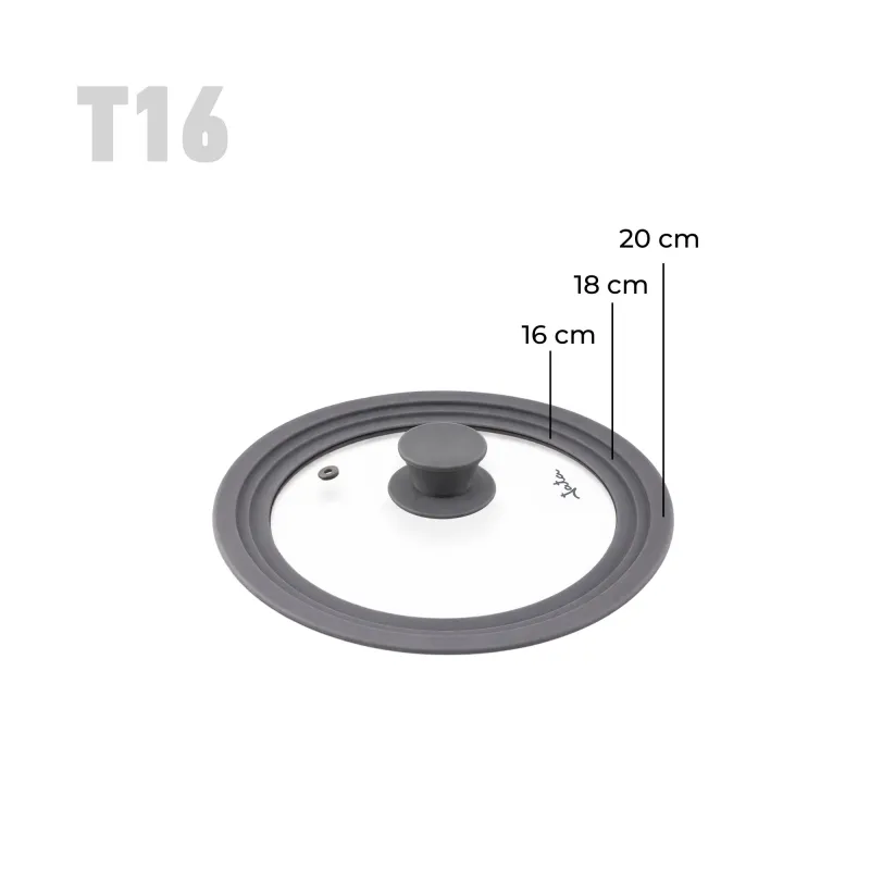 Tapa Universal de Cristal y Silicona T16 T20 T26