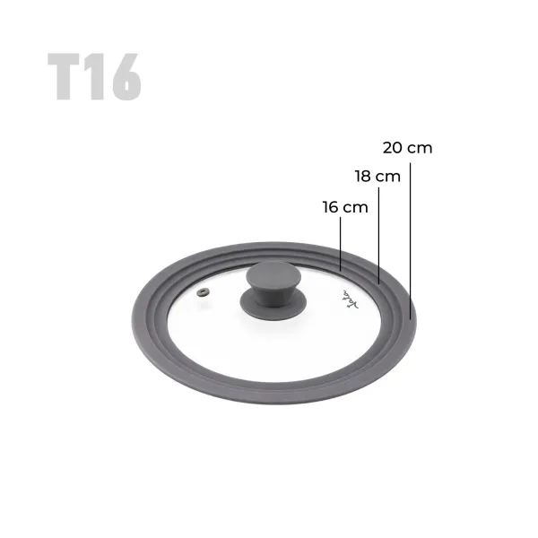 Tapa Universal de Cristal y Silicona T16 T20 T26