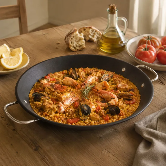 Paellera acero inox 'La Garrotxa' HPAE2132 / HPAE2138