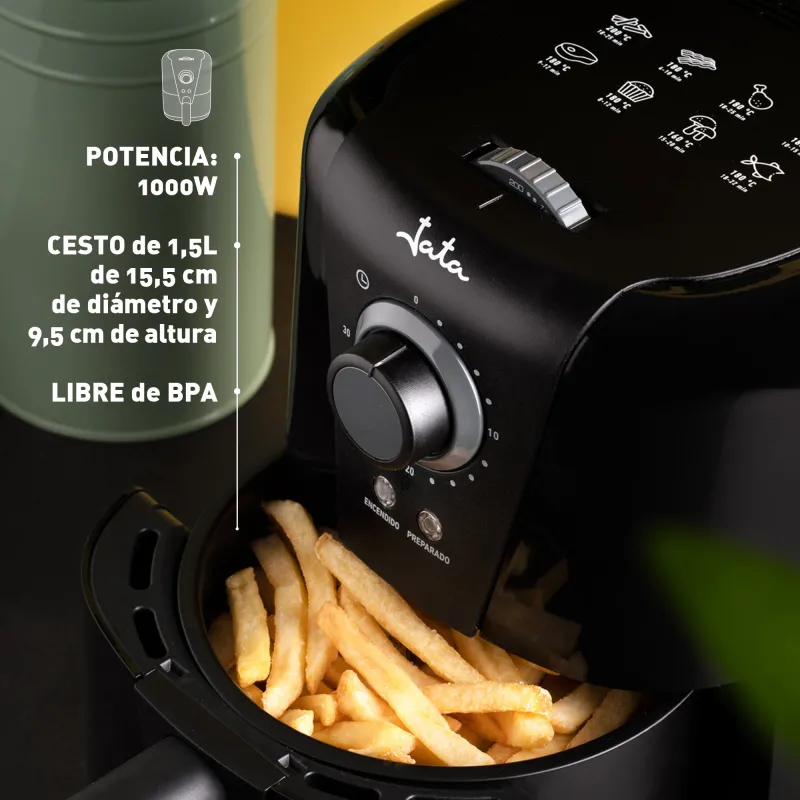 Freidora de Aire Sin Aceite 1,5L JEFR1221
