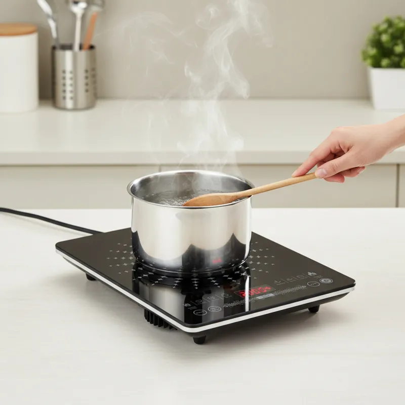 Cocina Eléctrica Inducción de Vidrio Templado...