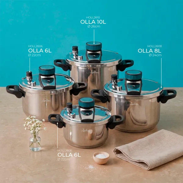 Olla a Presión Clásica Express · 4L · 6L · 8L · 10L · HOLL2604 / HOLL2606 / HOLL2608 / HOLL2610