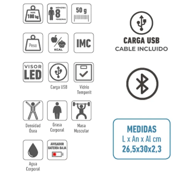 Analizador corporal USB HBAS1502