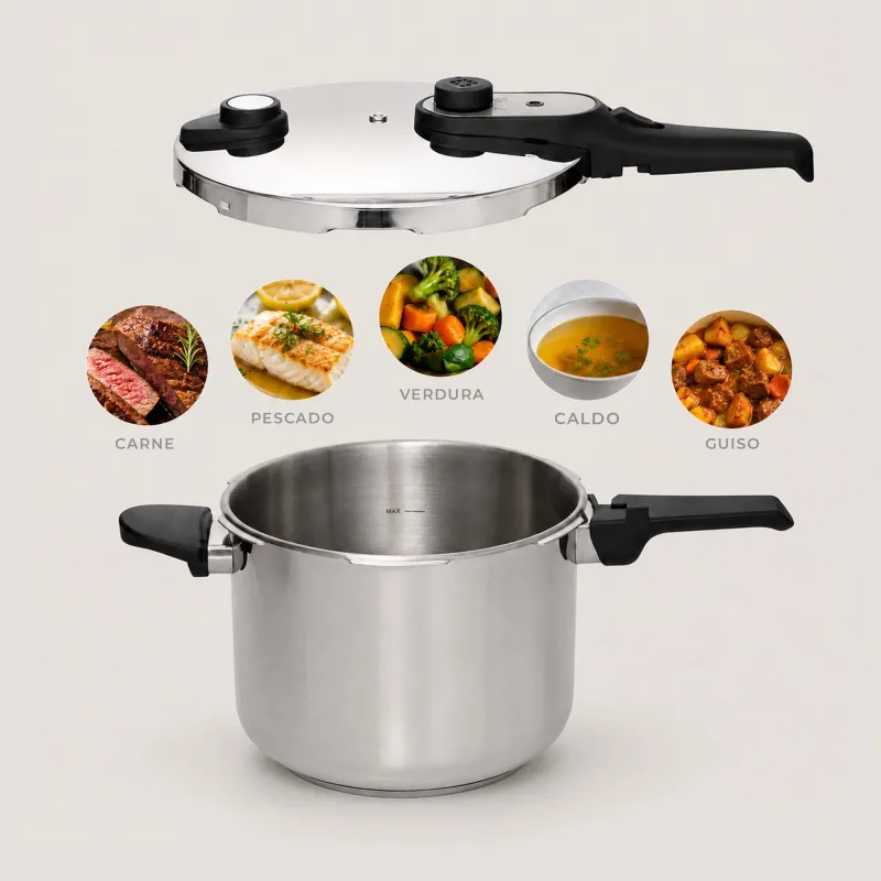 Olla a Presión Rápida 4 L, 6 L, 8 L, 10 L -...