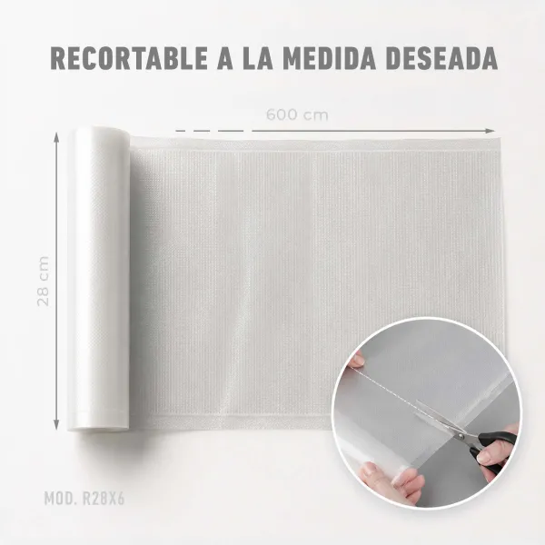 Recambio Envasadora Rollo 28 cm x 6 m R28X6