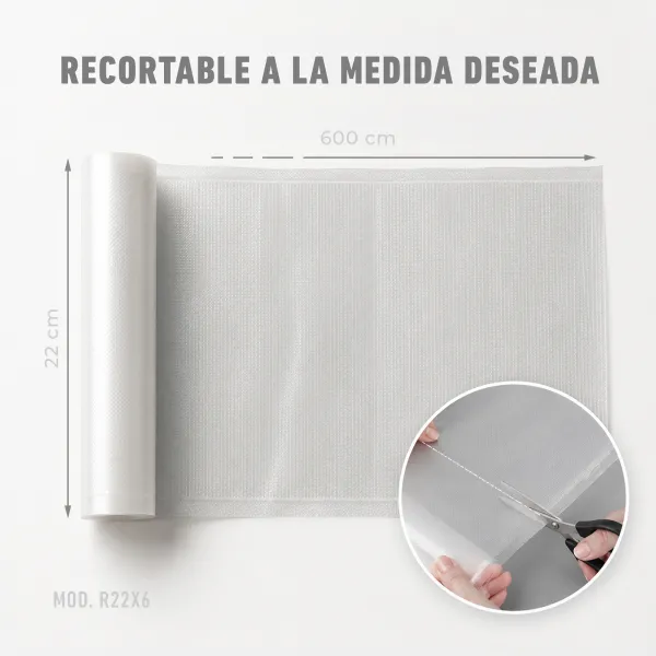 Recambio Envasadora Rollo 22 cm x 6 m R22X6
