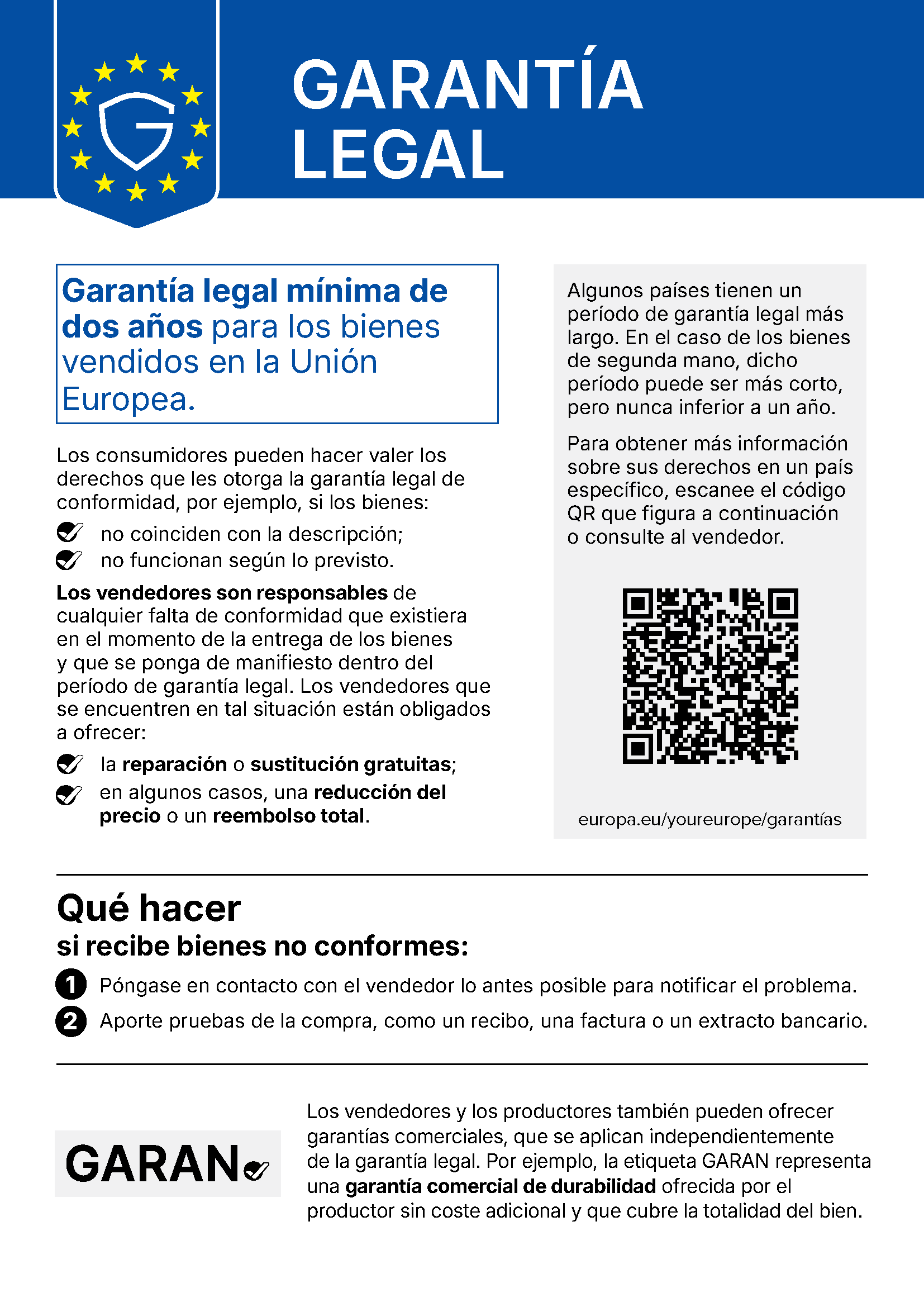 ver garantia legal